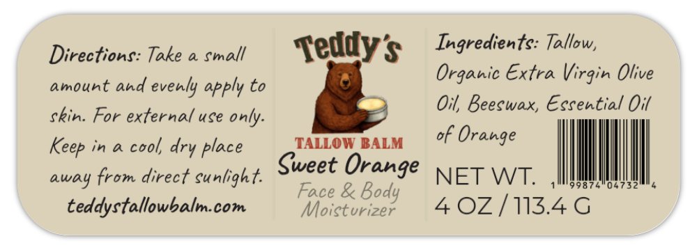 Sweet Orange Tallow Balm